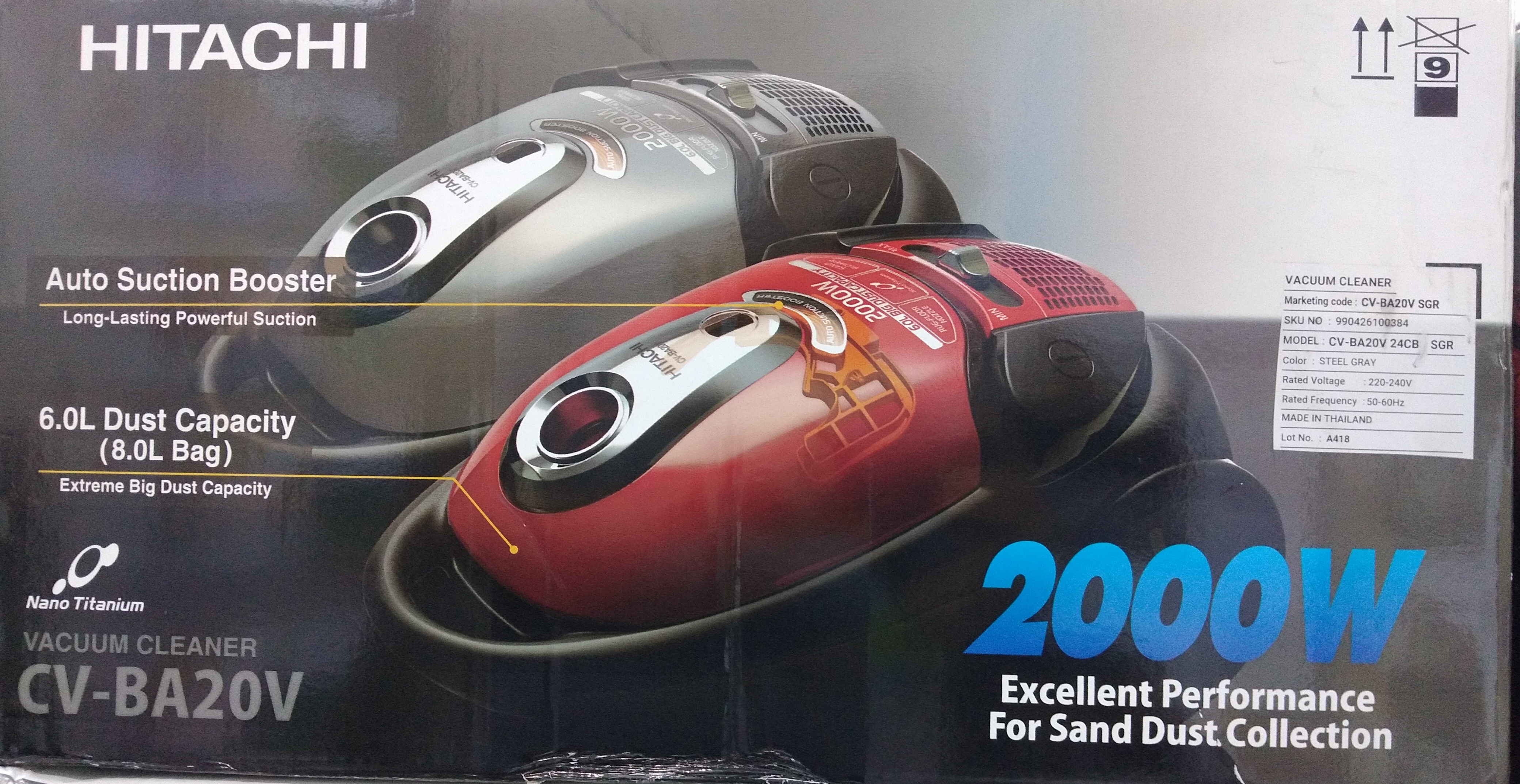 جاروبرقی هیتاچی CV. BA20V