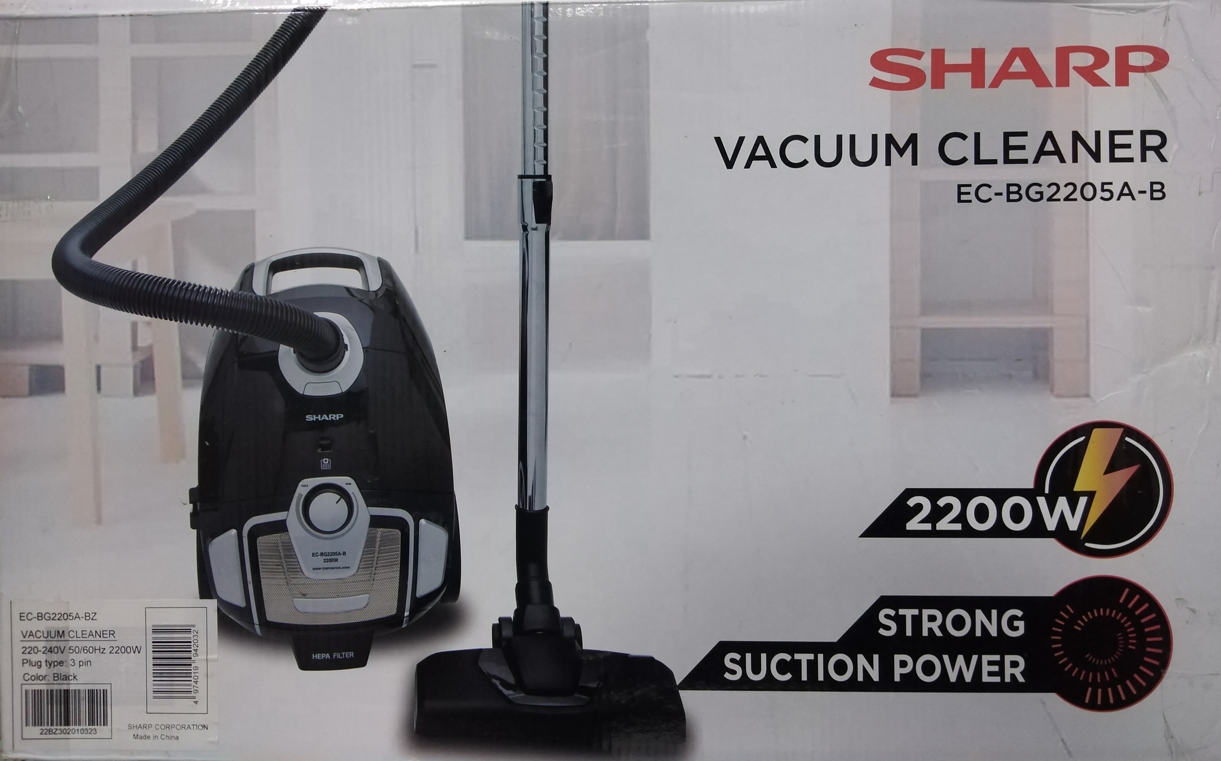 جاروبرقی شارپ مدل EC BG2205AB وات 2200